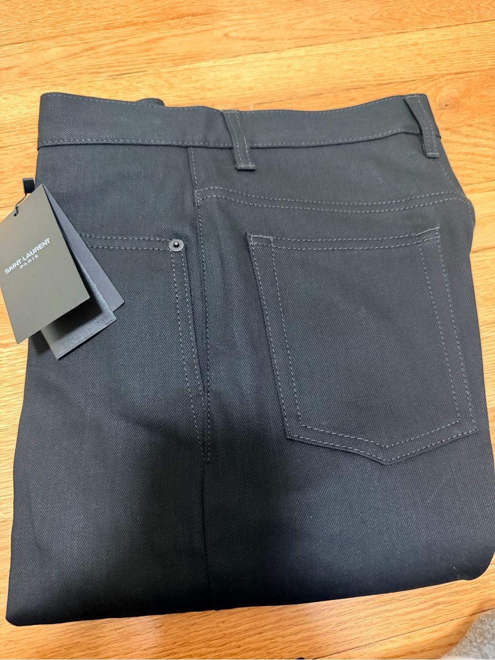 Saint Laurent Straight leg Jean in Black